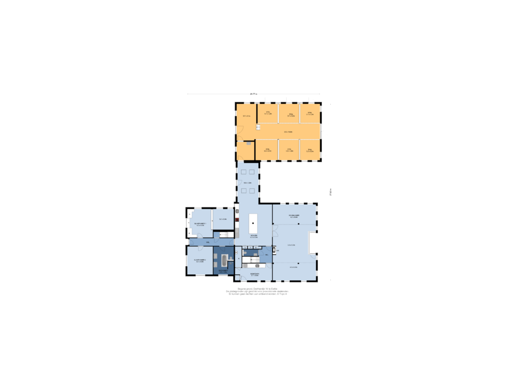 Bekijk plattegrond van Begane grond van Dortherdijk 16