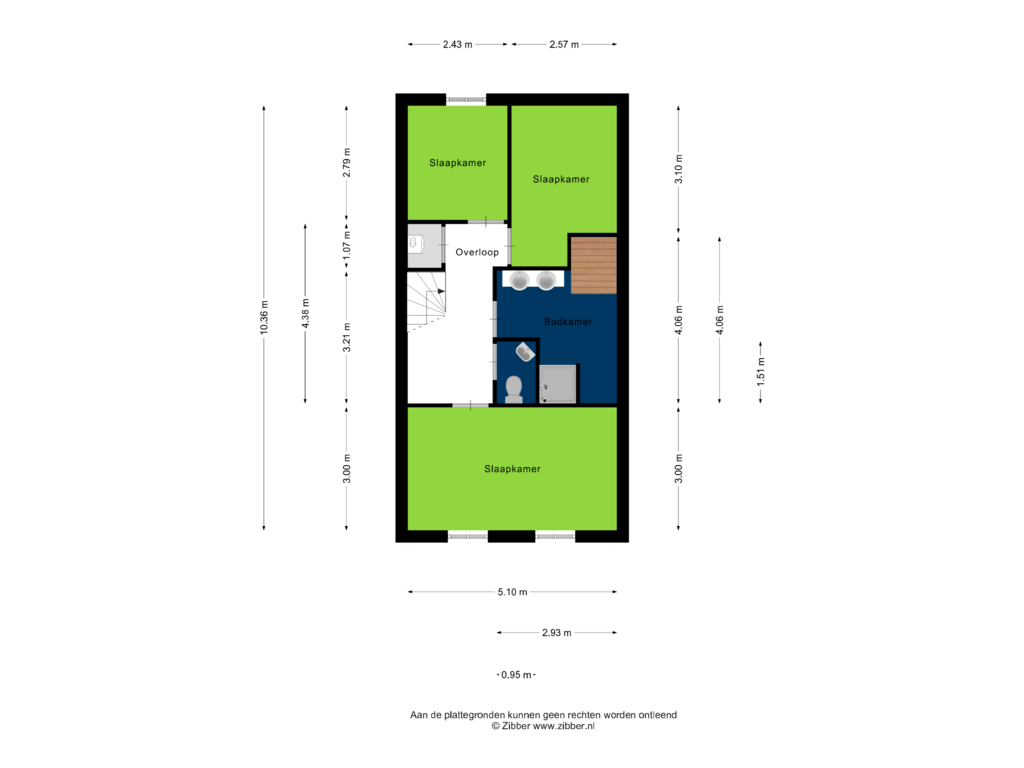 View floorplan of Eerste verdieping of De Krom 245