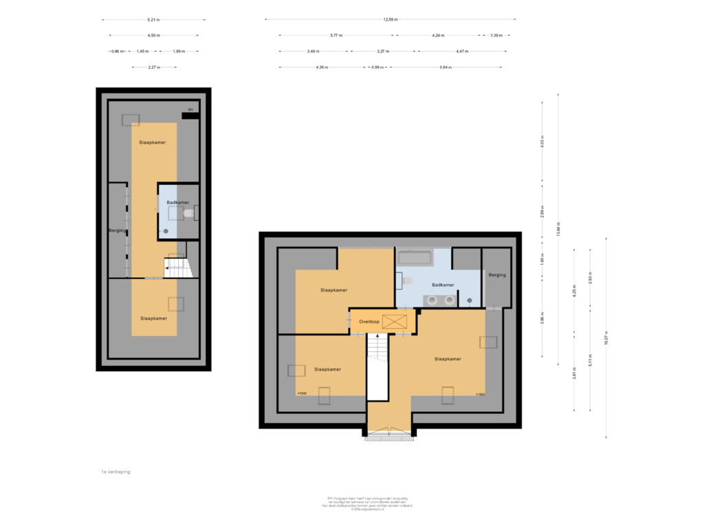 Bekijk plattegrond van 1e verdieping van Boekel 8