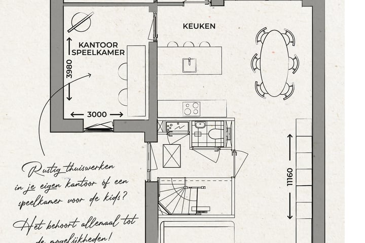 Bekijk foto 6 van 2/1 kapwoning (Bouwnr. 3)