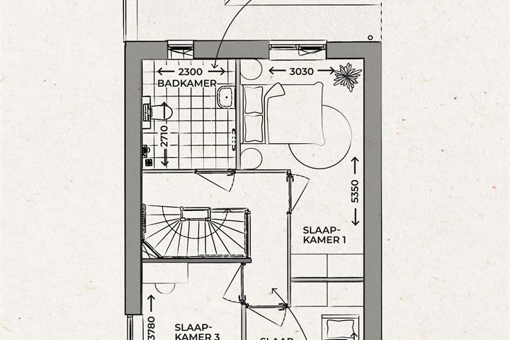 Bekijk foto 7 van 2/1 kapwoning (Bouwnr. 6)