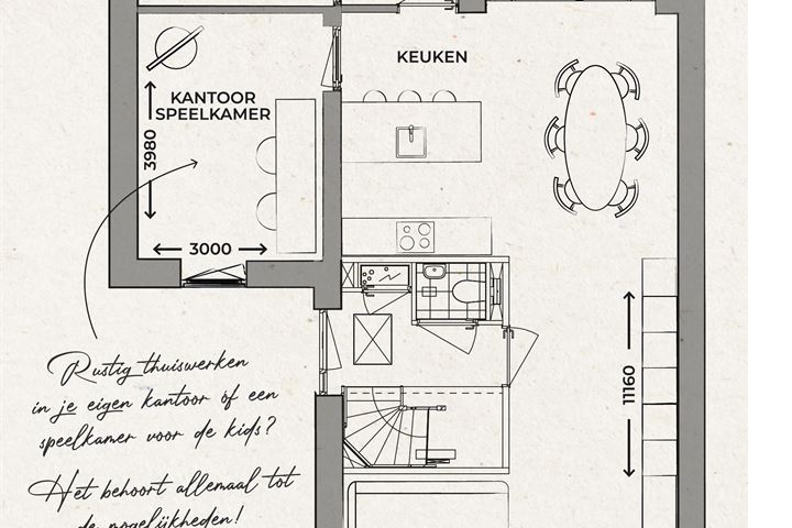 Bekijk foto 6 van 2/1 kapwoning (Bouwnr. 6)