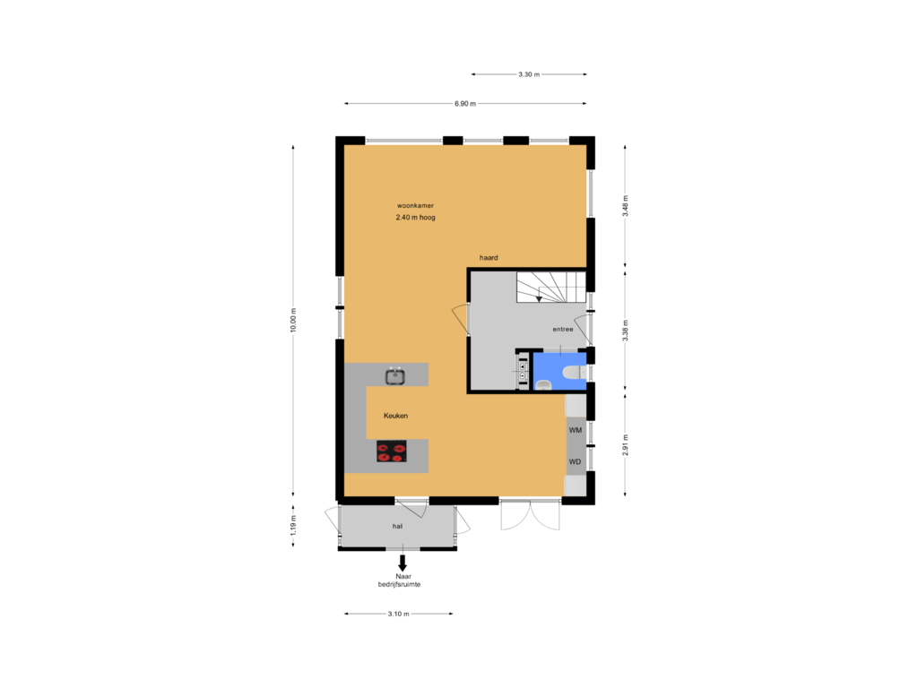 View floorplan of bgg of Bramenberg 25