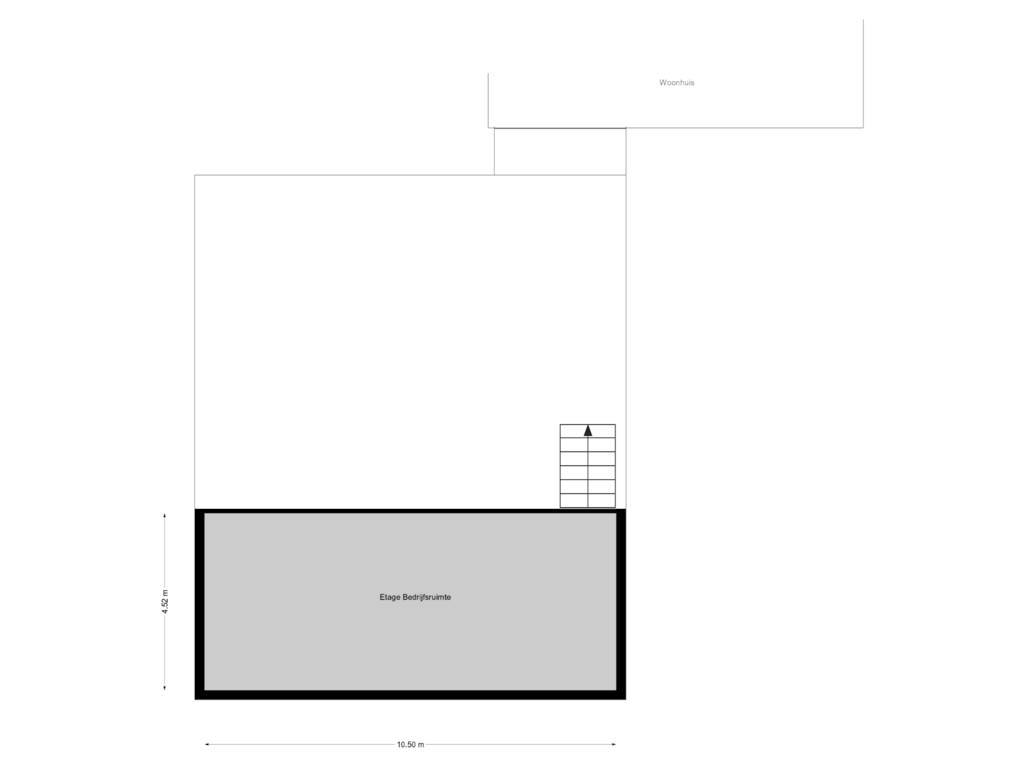 View floorplan of bedrijfsruimte  etage of Bramenberg 25