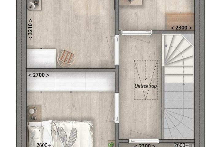 Bekijk foto 5 van Tussenwoningen blok A (Bouwnr. 3)