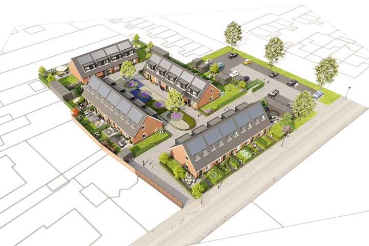 View photo 2 of Tussenwoningen blok D (Bouwnr. 16)