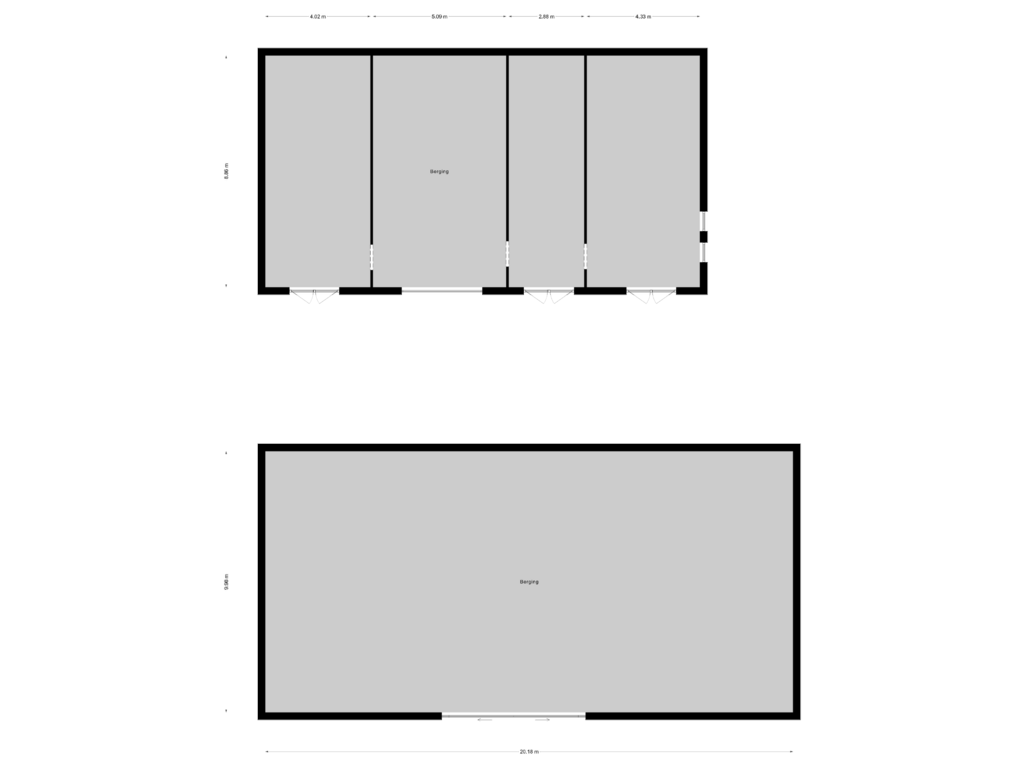 Bekijk plattegrond van Berging 2 van Grândyk 9