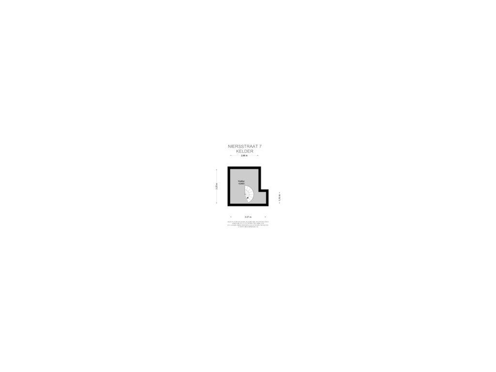 Bekijk plattegrond van Kelder van Niersstraat 7