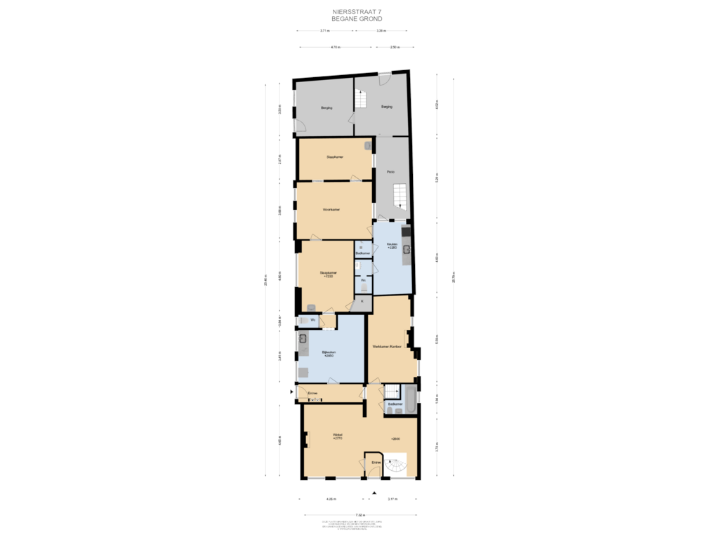 Bekijk plattegrond van Begane Grond van Niersstraat 7