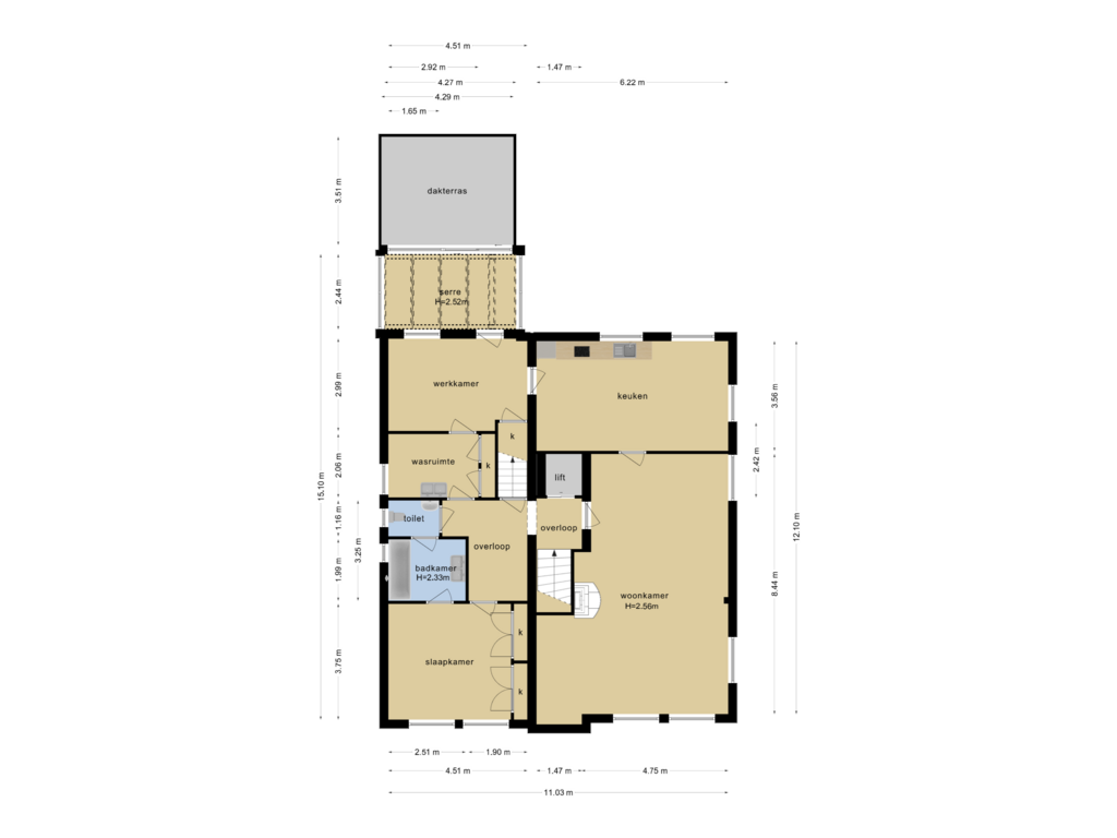 Bekijk plattegrond van 1e verdieping1 van Rooijsestraat 62