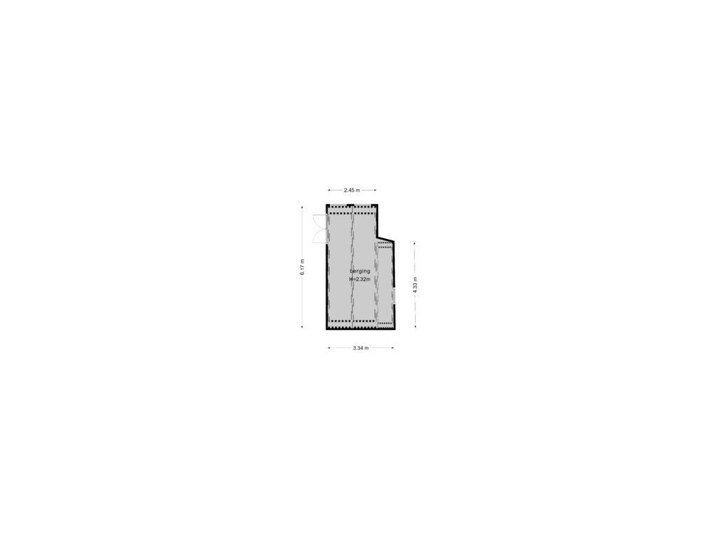 Bekijk plattegrond van Berging van Rooijsestraat 62