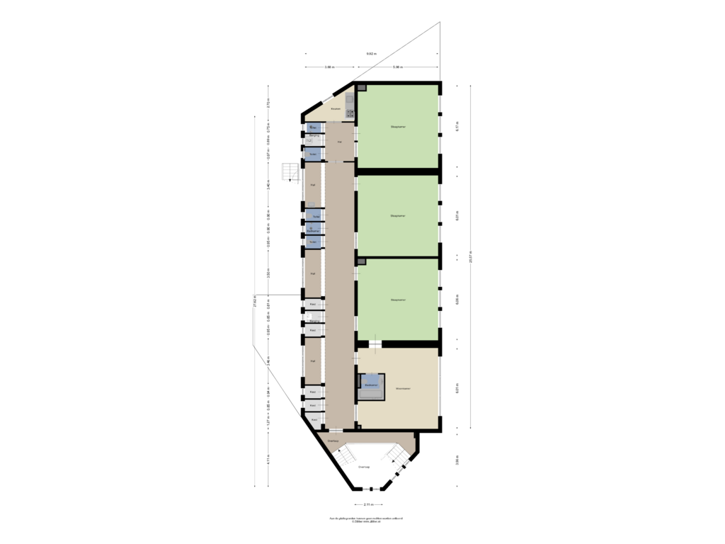 Bekijk plattegrond van Eerste verdieping van Molenstraat 1