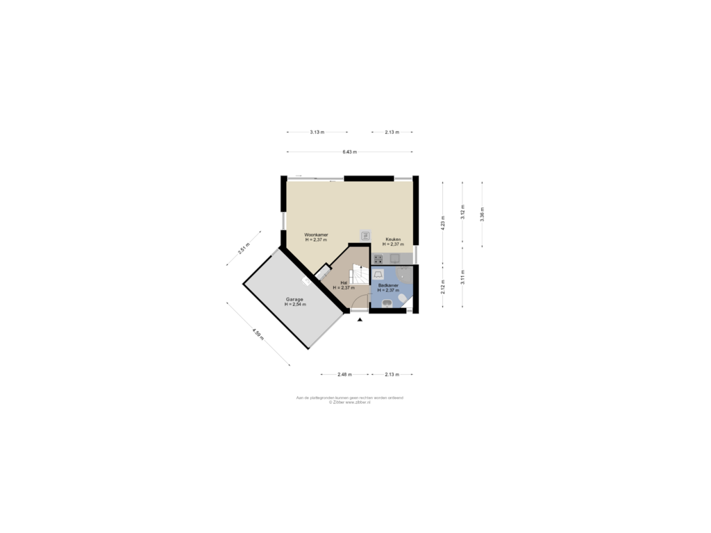 View floorplan of Begane grond of Noordzeepark-Haringvliet 87