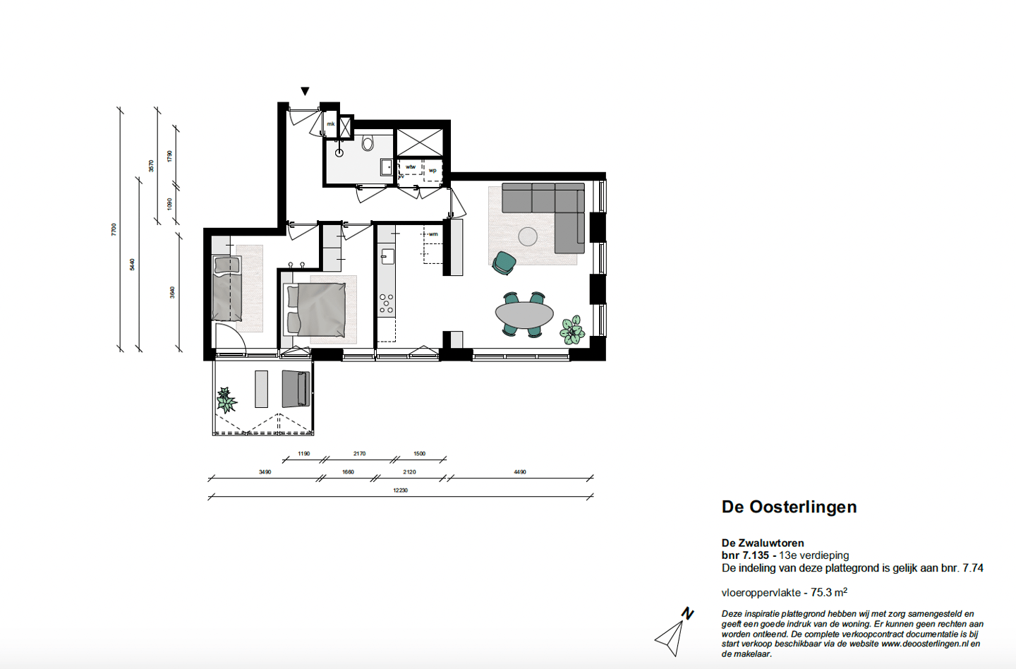 Appartement te koop De Oosterlingen (Bouwnummer
