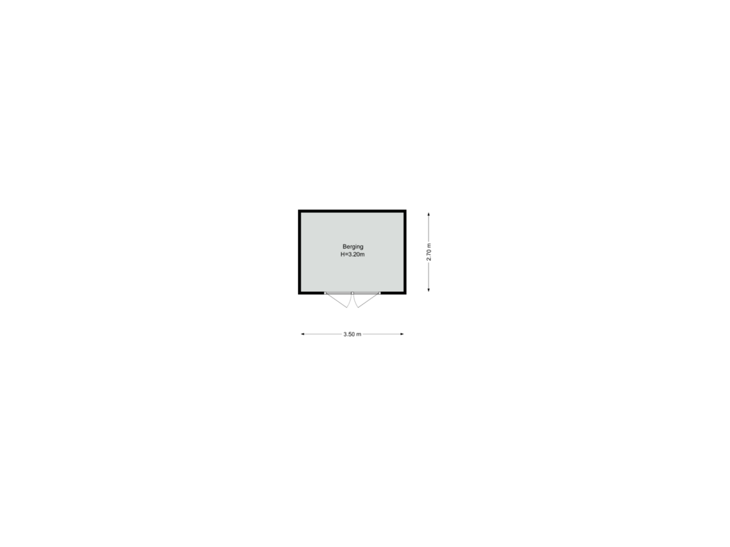 View floorplan of Berging of Ranonkelkade 4-N