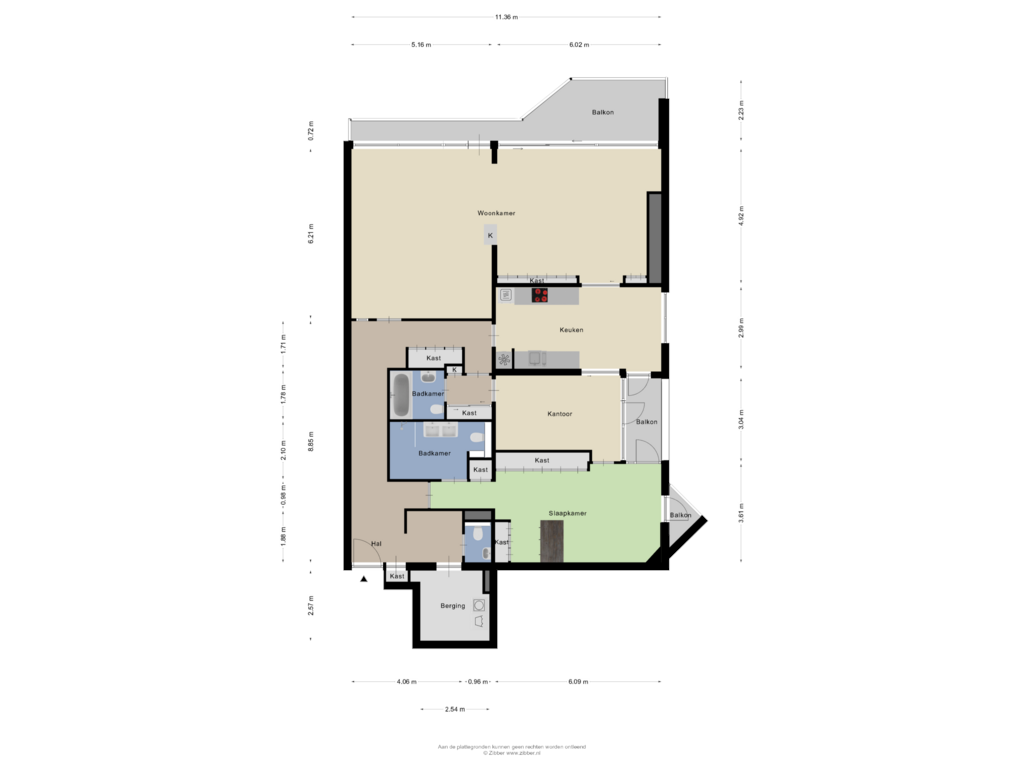 Bekijk plattegrond van APPARTEMENT van Professor Cobbenhagenlaan 740