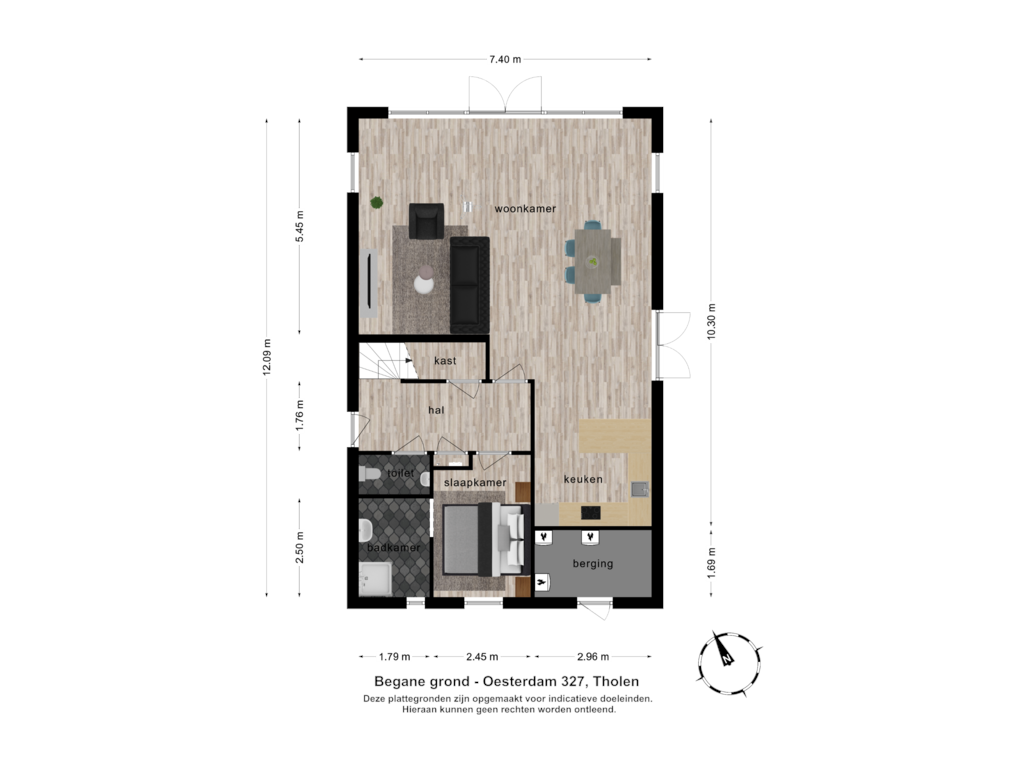 View floorplan of Begane grond of Oesterdam 327