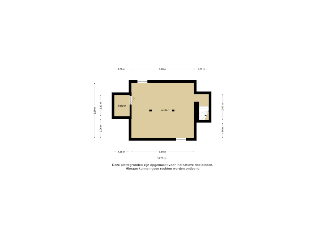 Bekijk plattegrond van Kelder-2 van J.W. Hagemanstraat 56