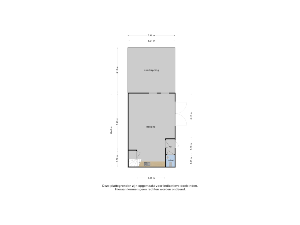 Bekijk plattegrond van Berging-bg van J.W. Hagemanstraat 56