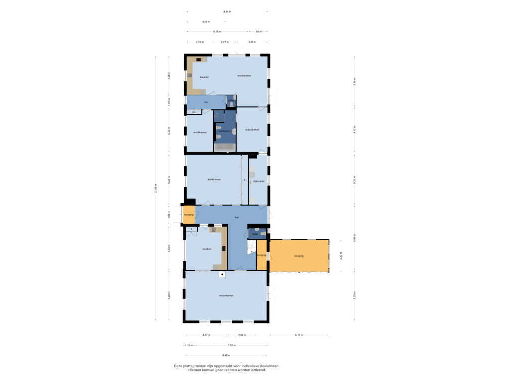 View floorplan of begane grond of Noorddammerweg 99