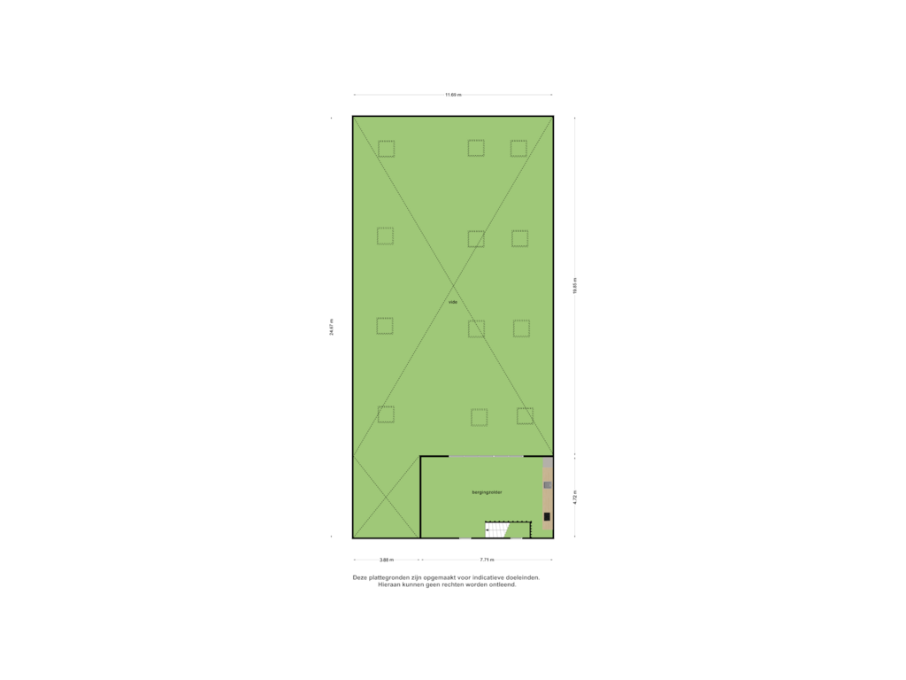 View floorplan of berging 1E of Noorddammerweg 99