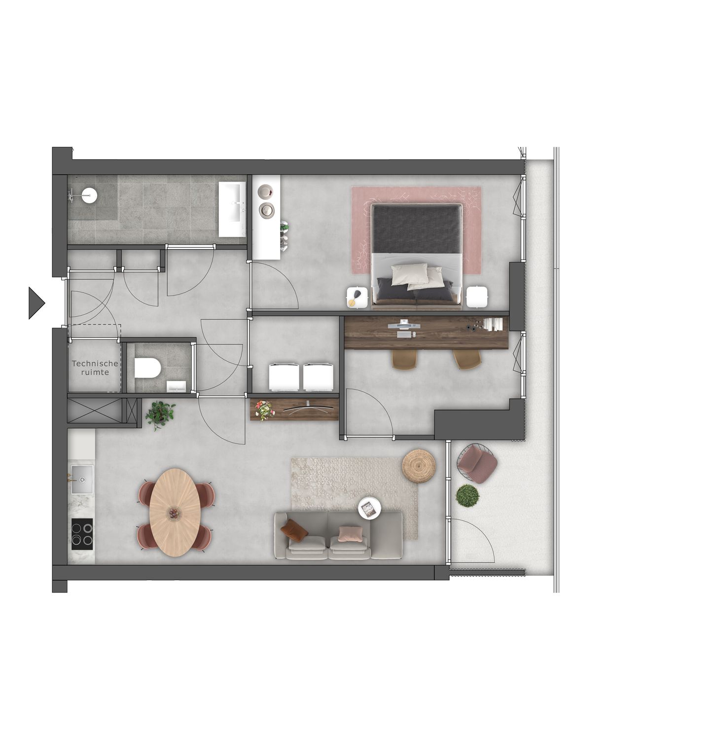 Foto 1 van Burgemeester van Alphenstraat 12-F