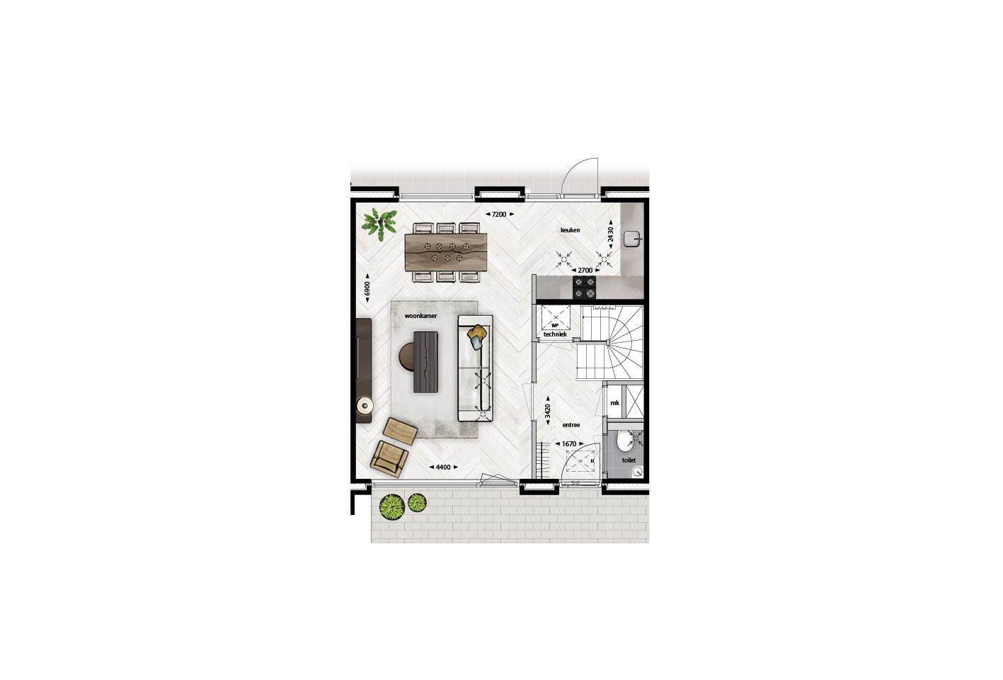 View photo 4 of Eureka! Village Type 3O - Tussenwoning (Bouwnr. 3.39)