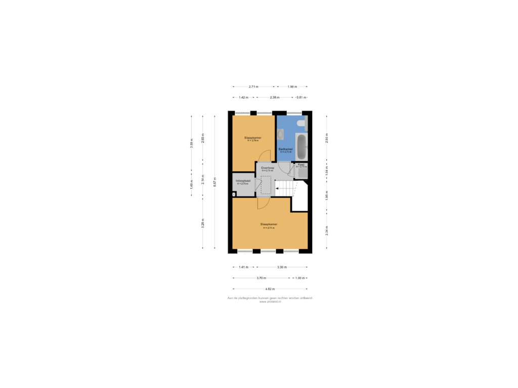 Bekijk plattegrond van 1e Verdieping van Noarderskâns 25-111