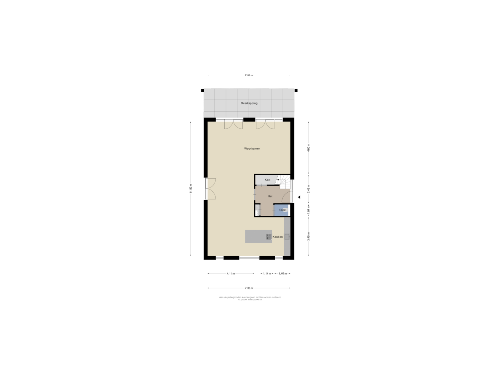 View floorplan of Begane grond of Markeloseweg 80-1