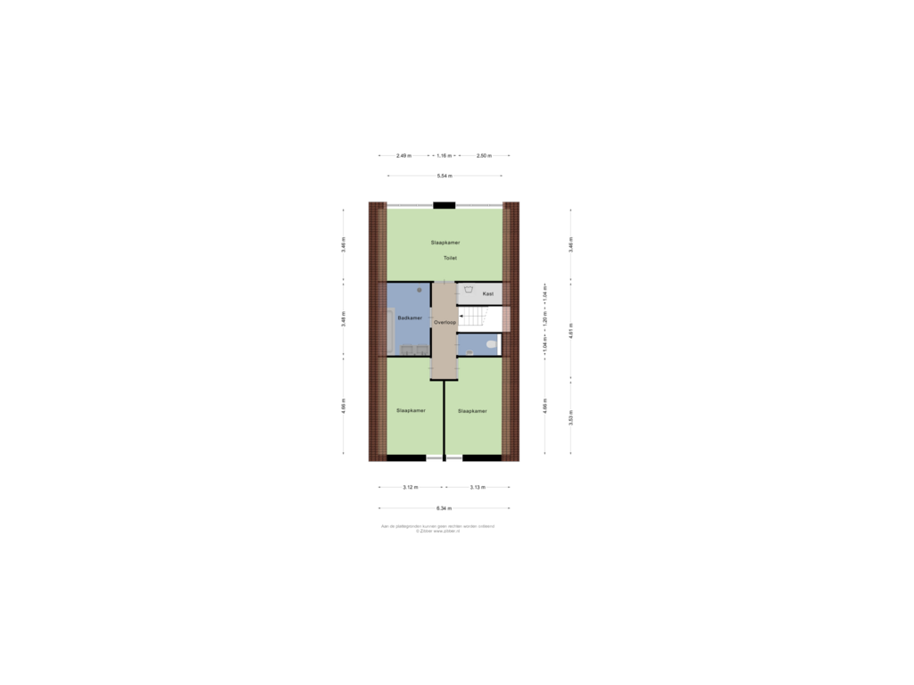 View floorplan of Eerste verdieping of Markeloseweg 80-1