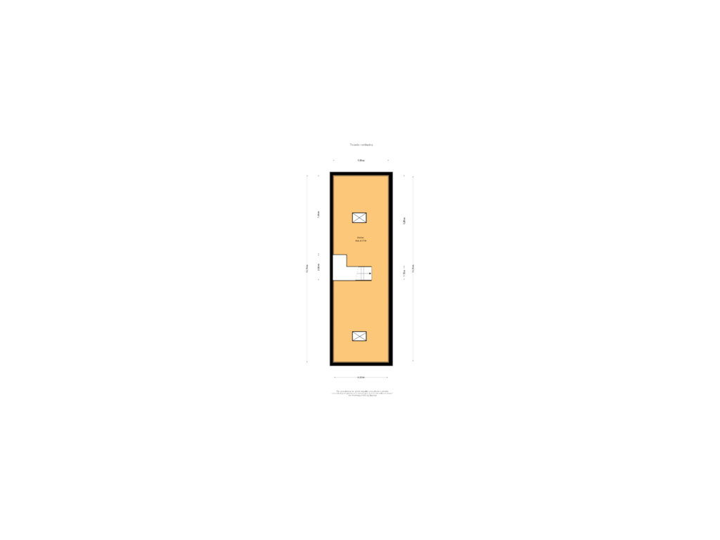 View floorplan of Tweede verdieping of Vurenboomweg 2-& 4