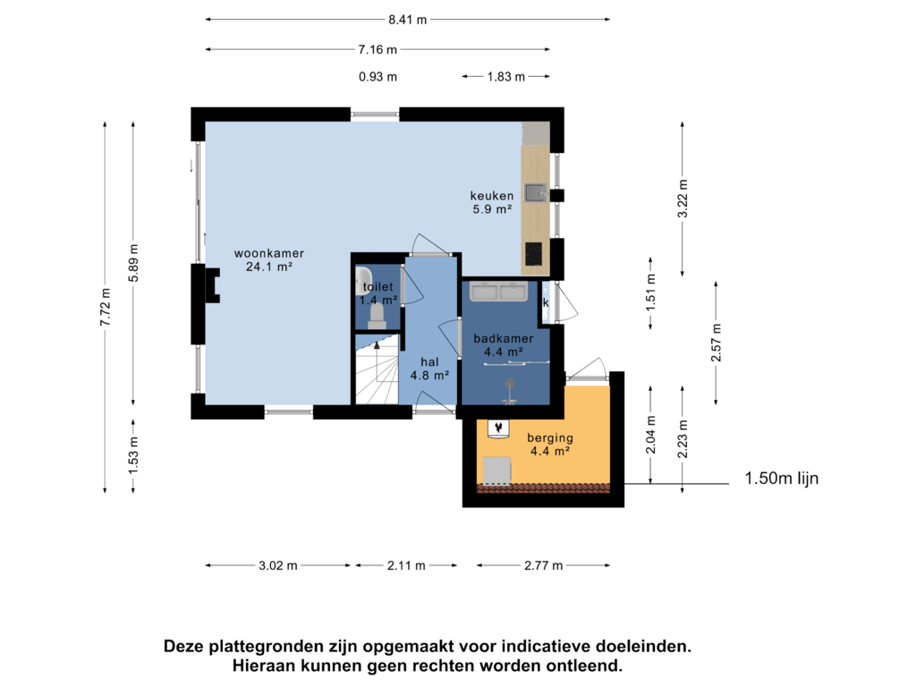 Bekijk plattegrond van Begane grond van Hof van Halenweg 2-269