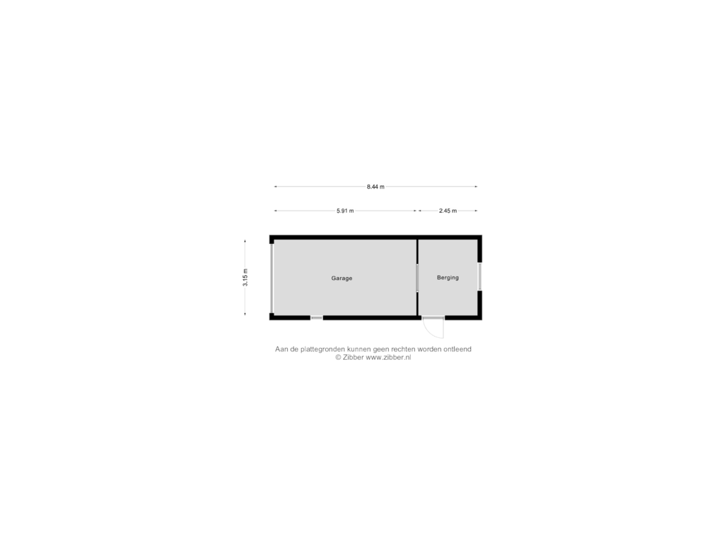 View floorplan of Berging of C.G.Wiegersweg 17