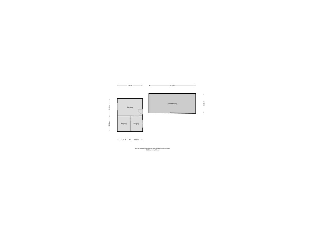 View floorplan of Berging of Oude Prinsenweg 18