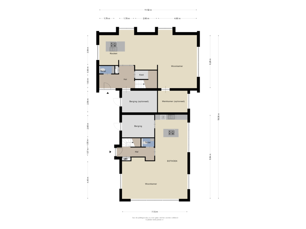 View floorplan of Begane grond of Markeloseweg 80-2