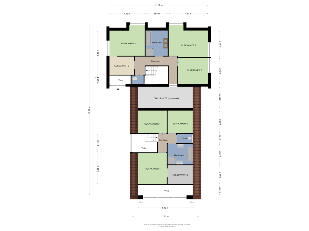 View floorplan of Eerste verdieping of Markeloseweg 80-2