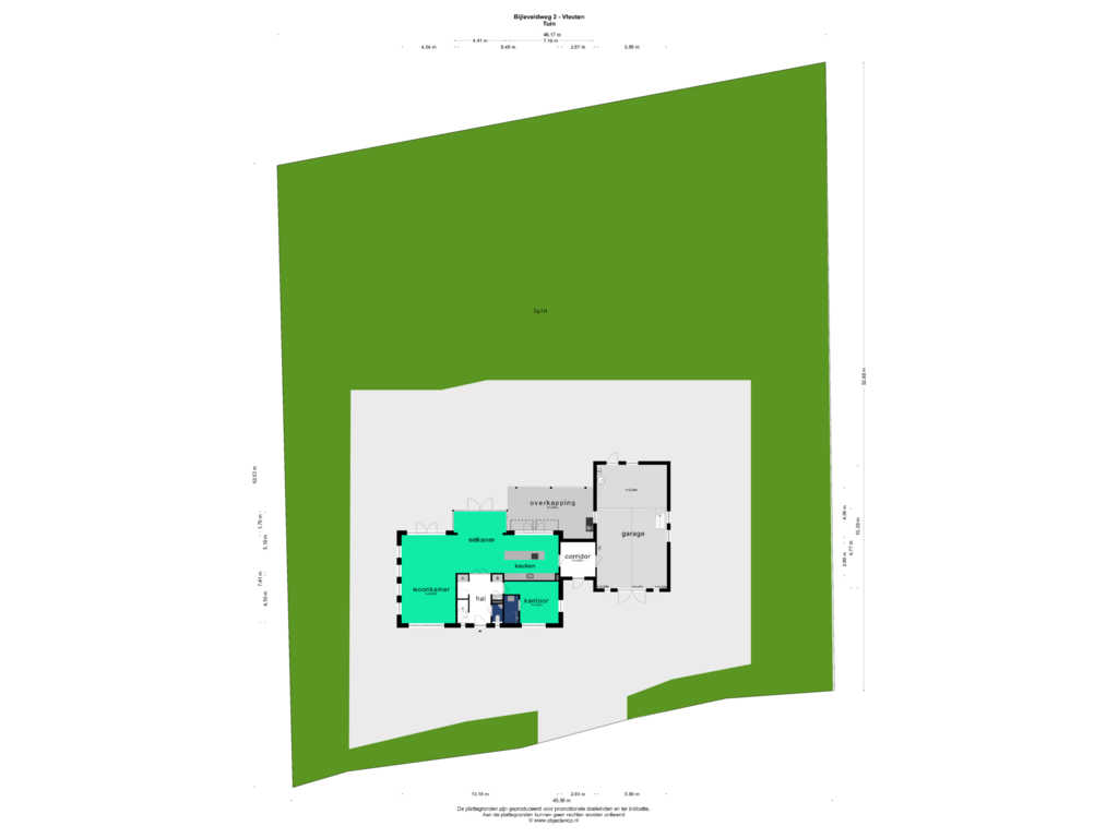 Bekijk plattegrond van TUIN van Bijleveldweg 2