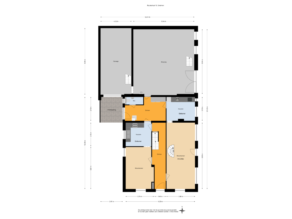 Bekijk plattegrond van Begane grond van Boutestraat 10