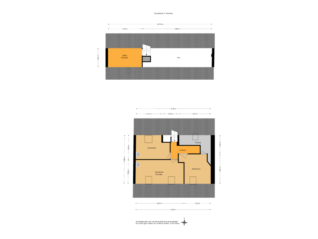 Bekijk plattegrond van 2e Verdieping van Boutestraat 10