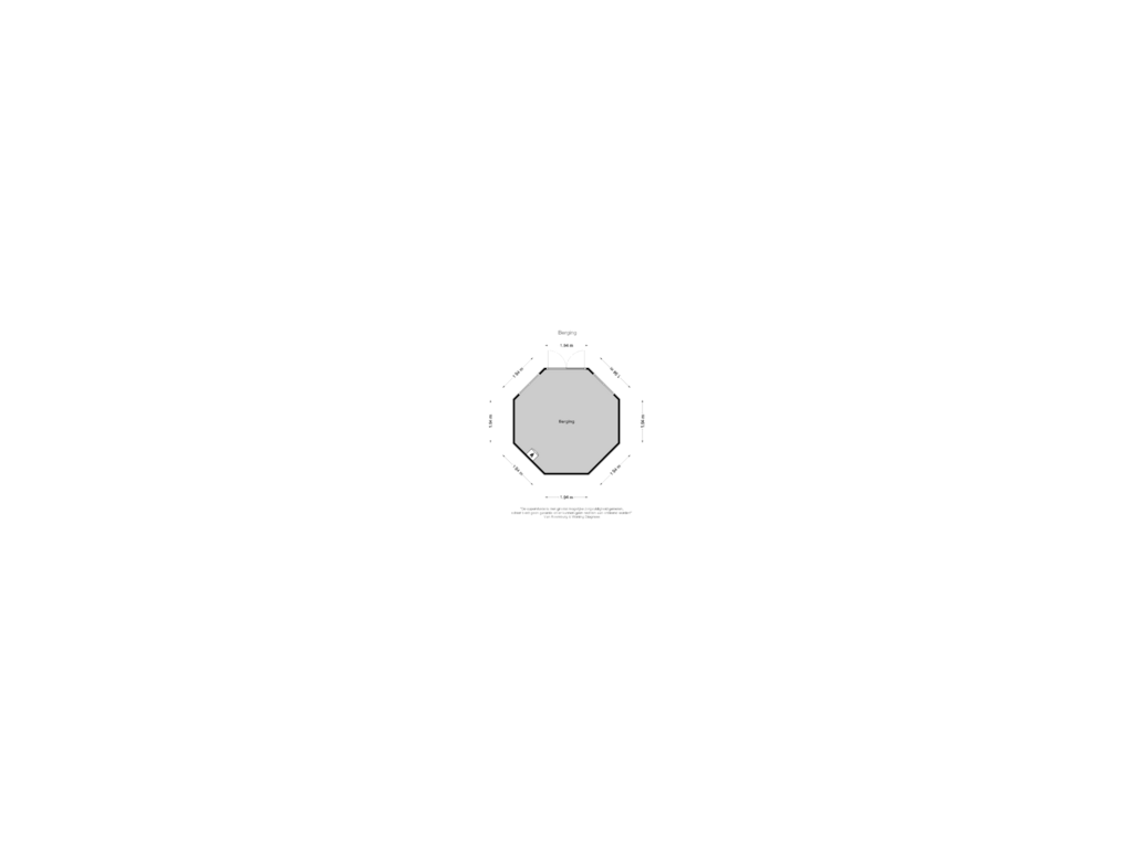 View floorplan of Berging of Huizerstraatweg 16-F