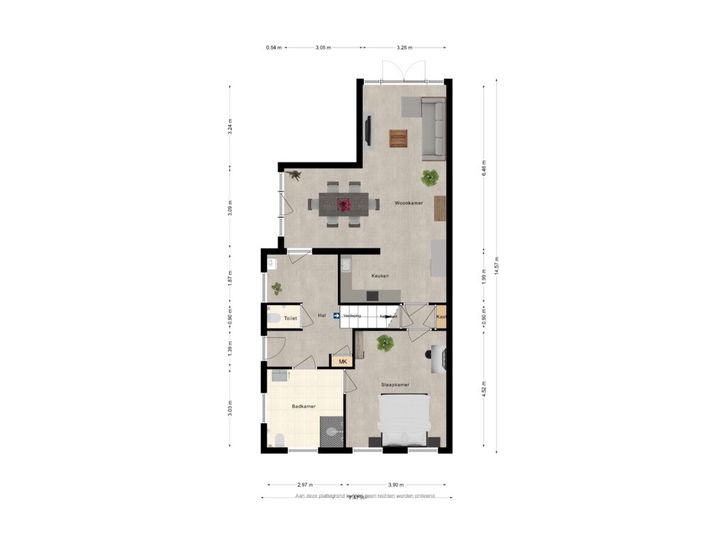 Bekijk plattegrond van Begane grond Kazernestraat van Kazernestraat 33