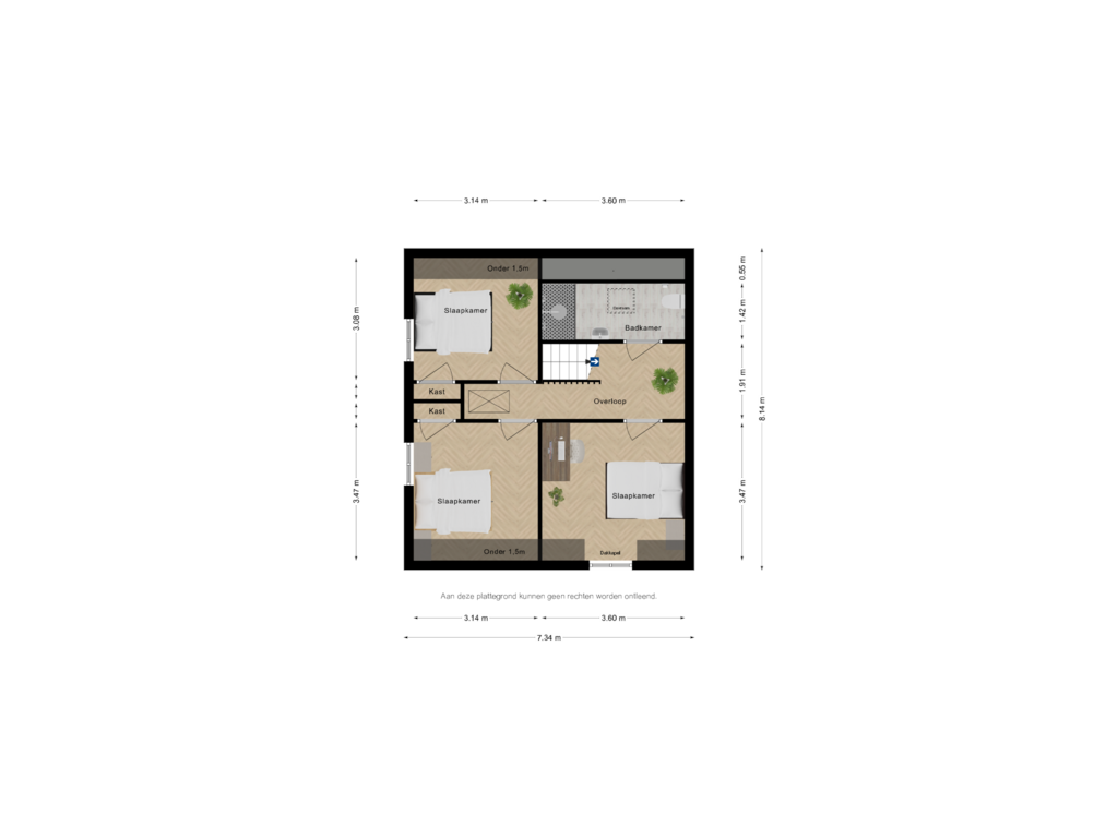 Bekijk plattegrond van 1eV Kazernestraat van Kazernestraat 33