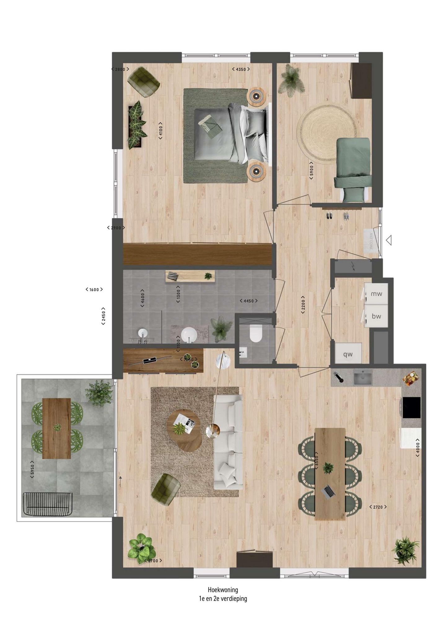 Foto 10 van Eerste verdieping hoekappartement (Bouwnr. 2)