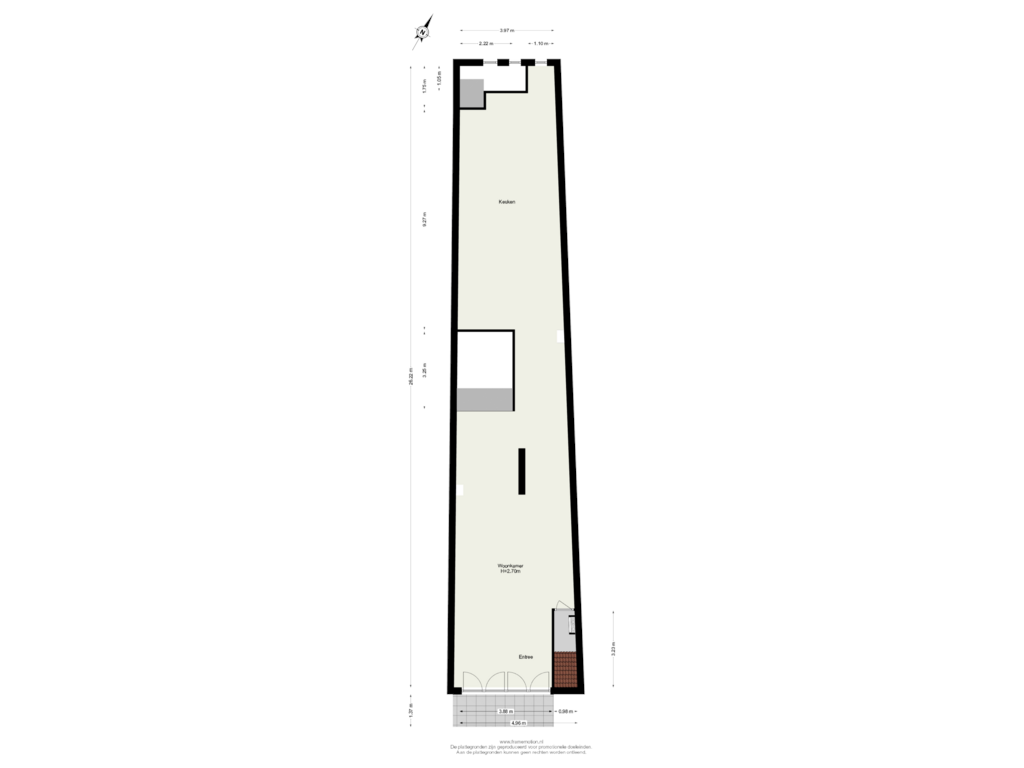 View floorplan of Begane Grond of Bergse Dorpsstraat 24-A