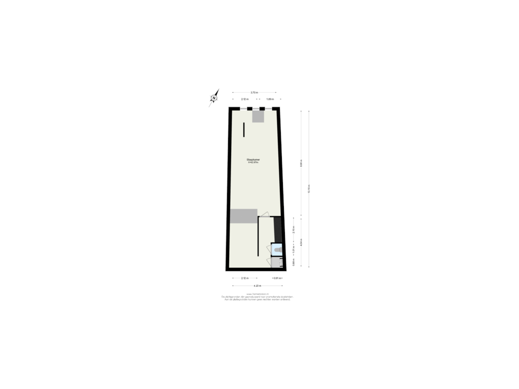 View floorplan of Souterrain of Bergse Dorpsstraat 24-A