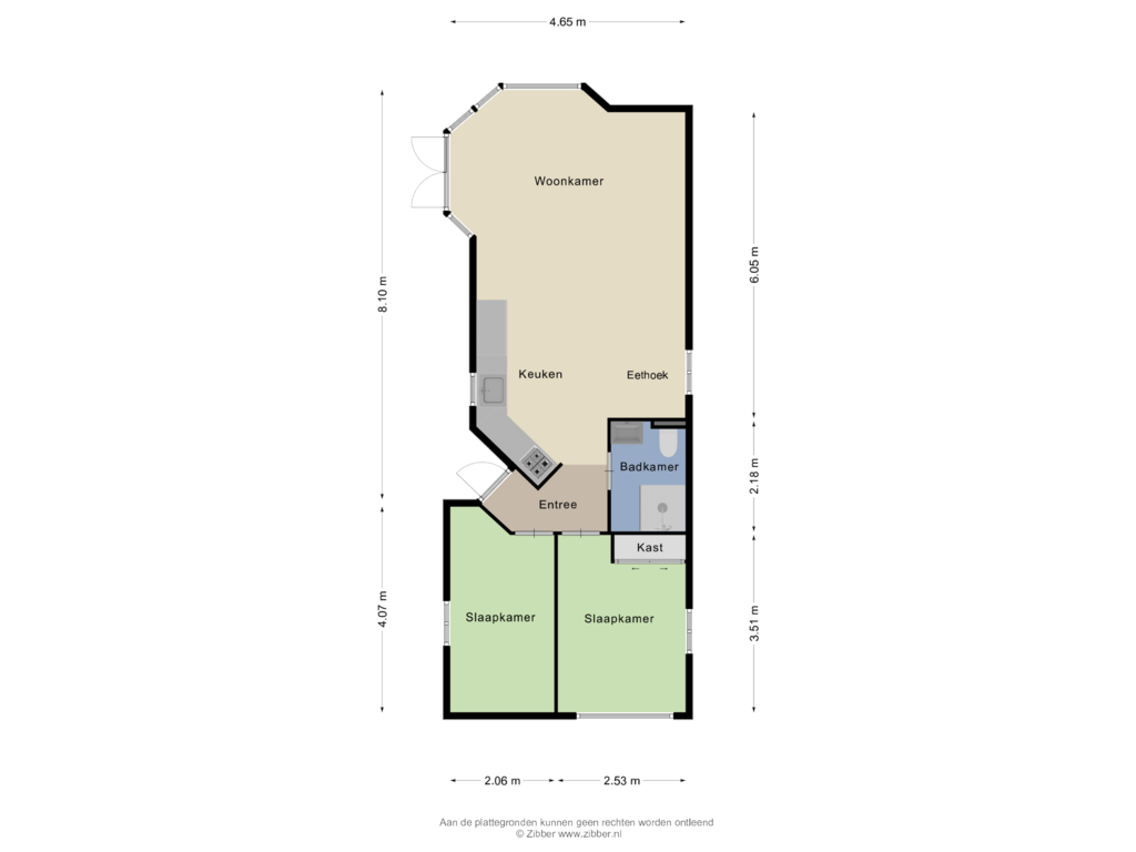 Bekijk plattegrond van Vakantiebungalow van Hulckesteijn Sur la Mer 65