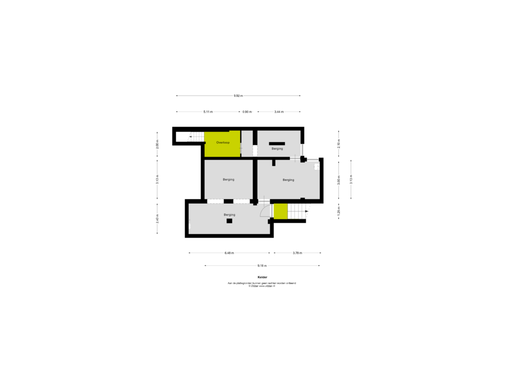 Bekijk plattegrond van Kelder van Herungerweg 167