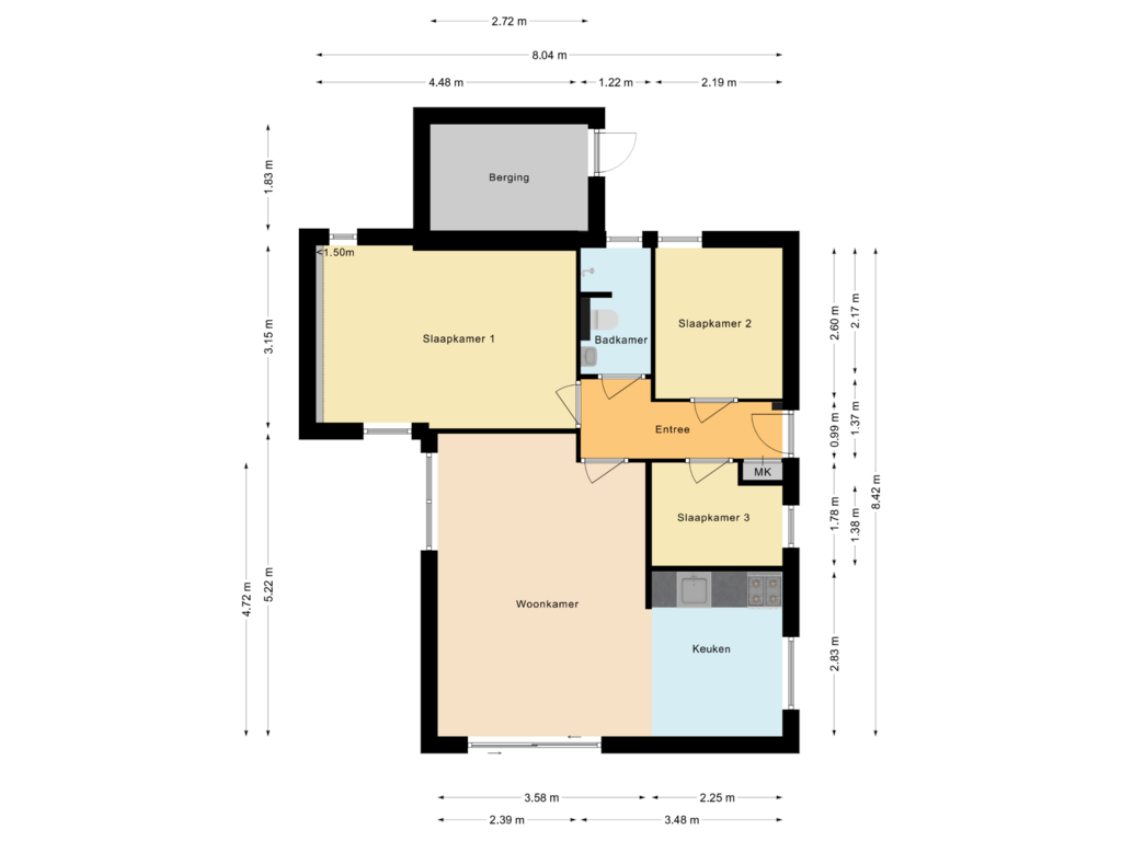 View floorplan of Woning of Oshaarseweg 24-126