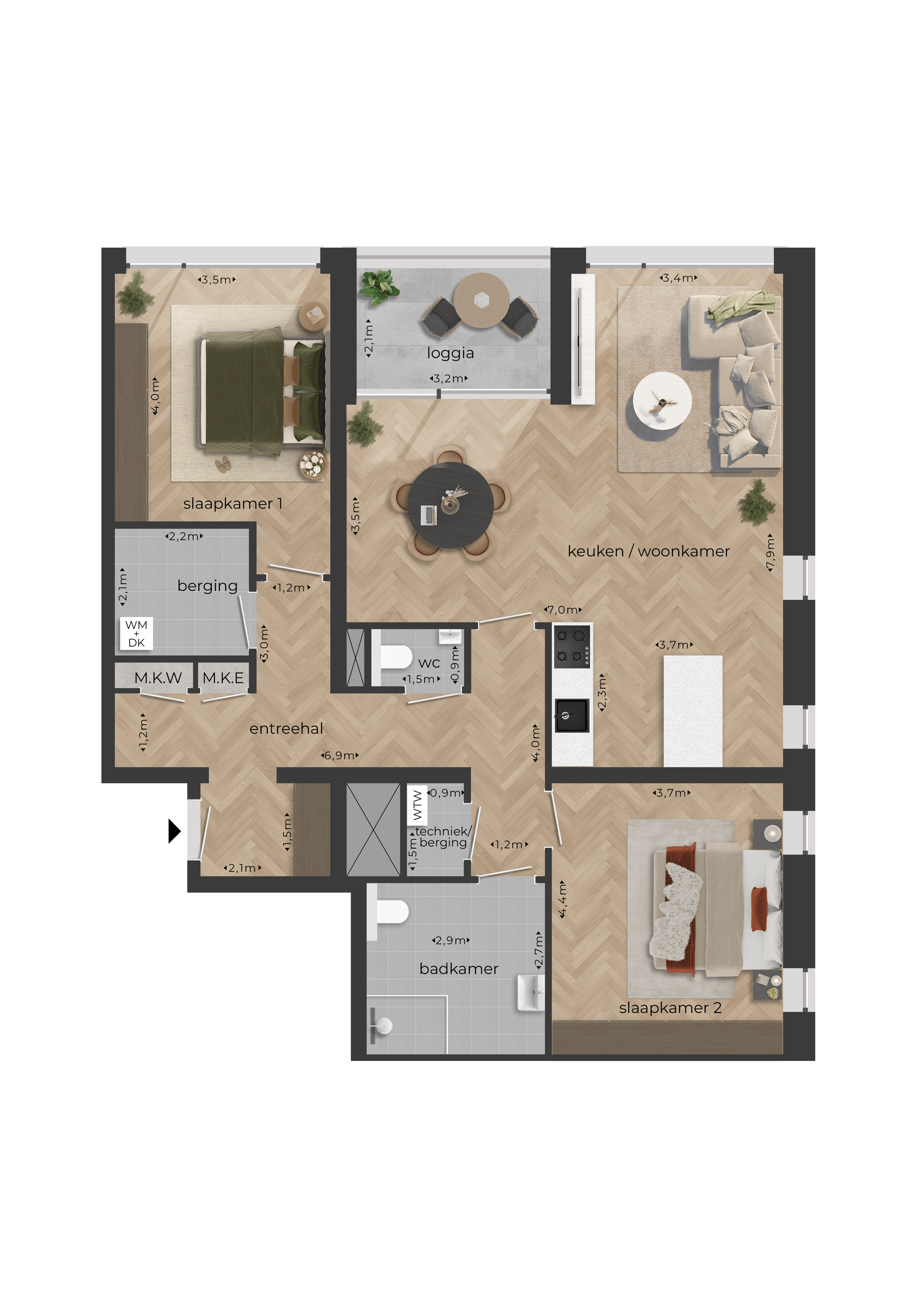 Type 6 (Bouwnr. 97), Terneuzen, 4531PE, Zeeland, Nederland