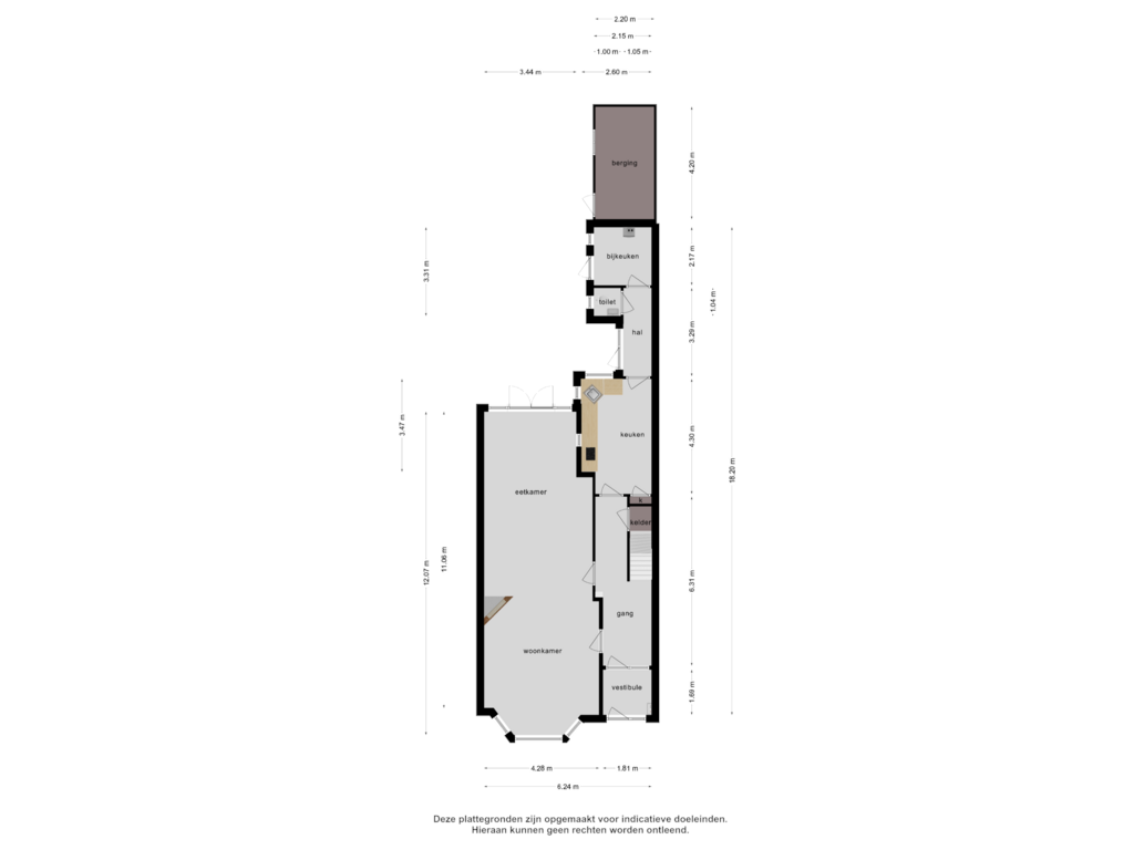 Bekijk plattegrond van Begane grond van Scheldekade 44